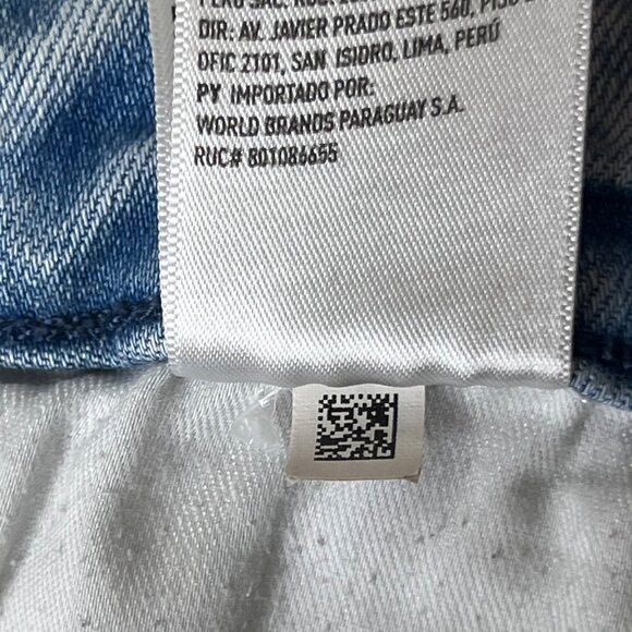 American Eagle Hi-Rise Jegging Light Wash Distressed Denim Size 18 Luxe Stretch - Picture 13 of 16